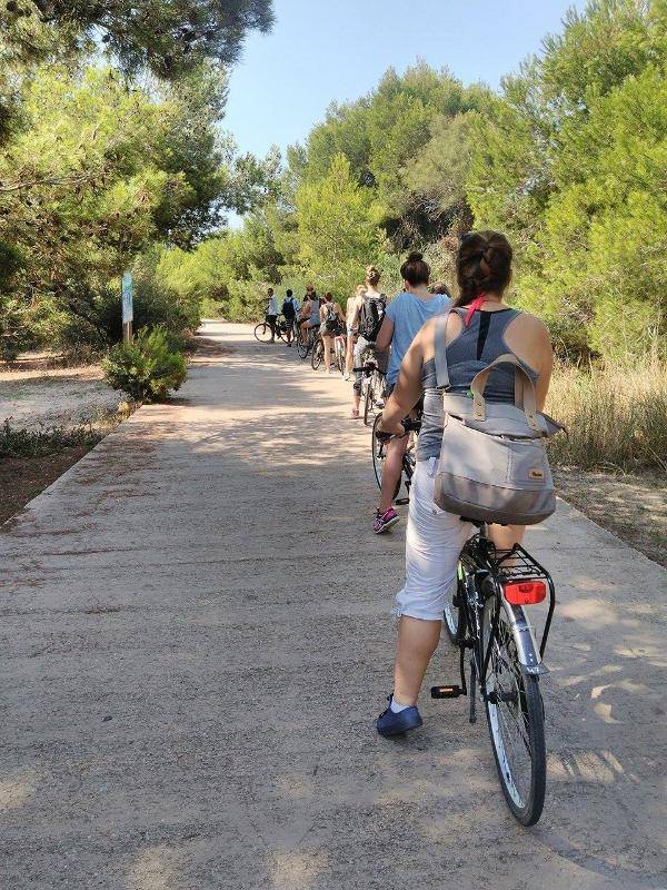 Bei einer Jugendreise nach Spanien wird eine Fahrradtour unternommen