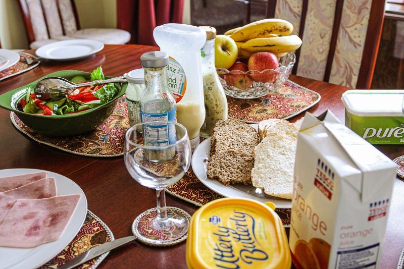 Während der England Sprachferien erwartet die Schüler ein reichhaltiges Frühstück