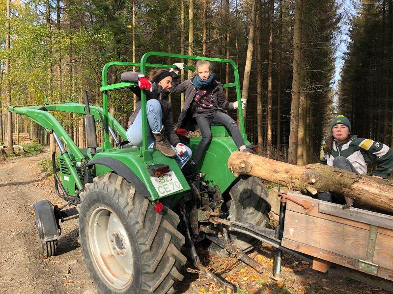 Im Sommerferienprogramm fahrt ihr auf dem Trecker mit