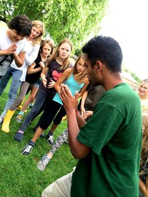 Unterricht im Englischcamp