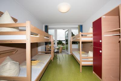 Mehrbettzimmer im Englischcamp in Schleswig-Holstein